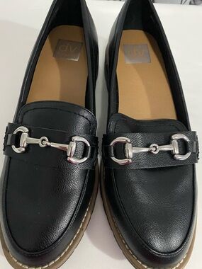Women’s Dolce Vita Black Loafers Faux Leather Size 9M